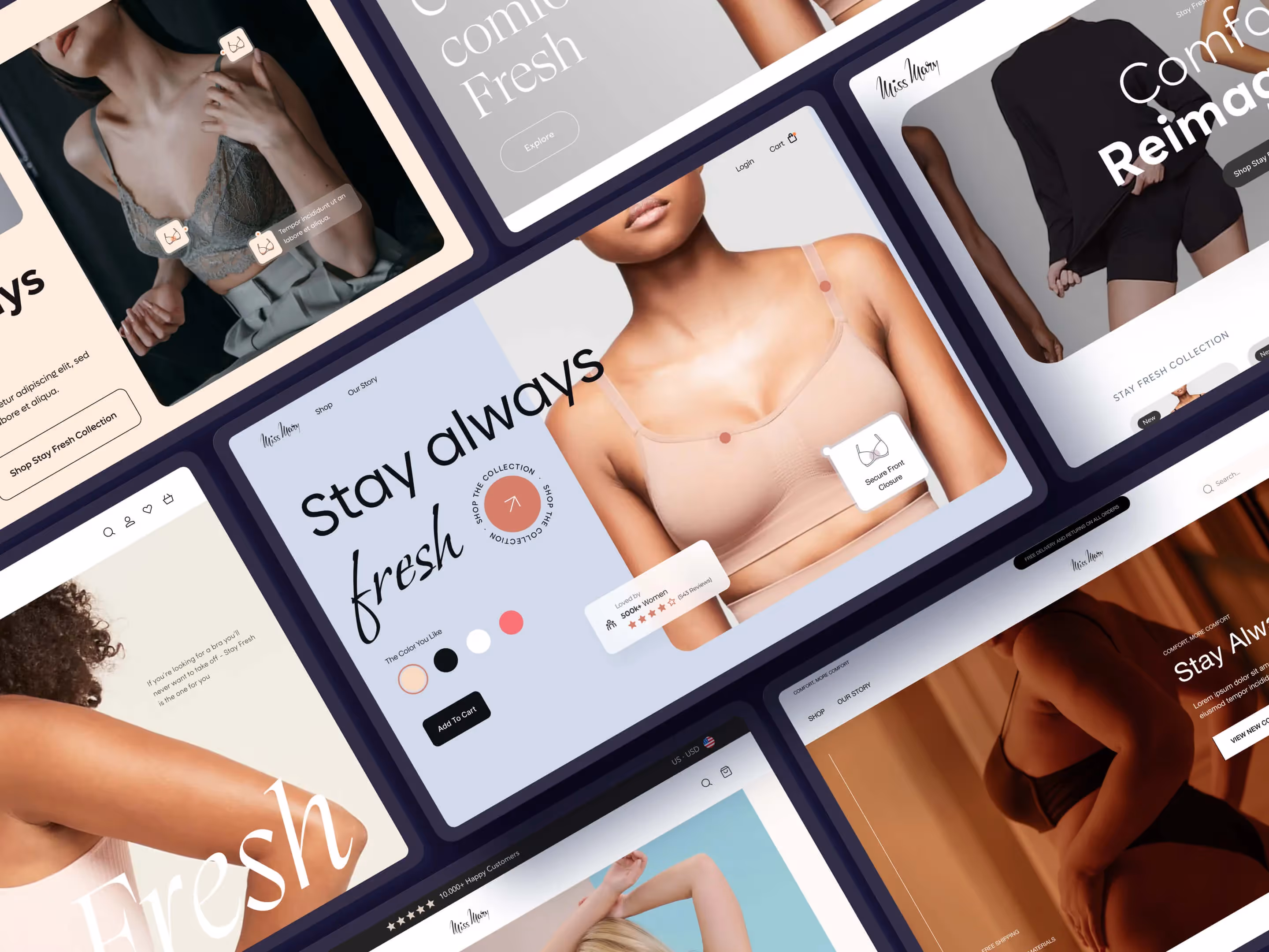 A collection of the best themes designed specifically for women's clothing and fashion websites.
