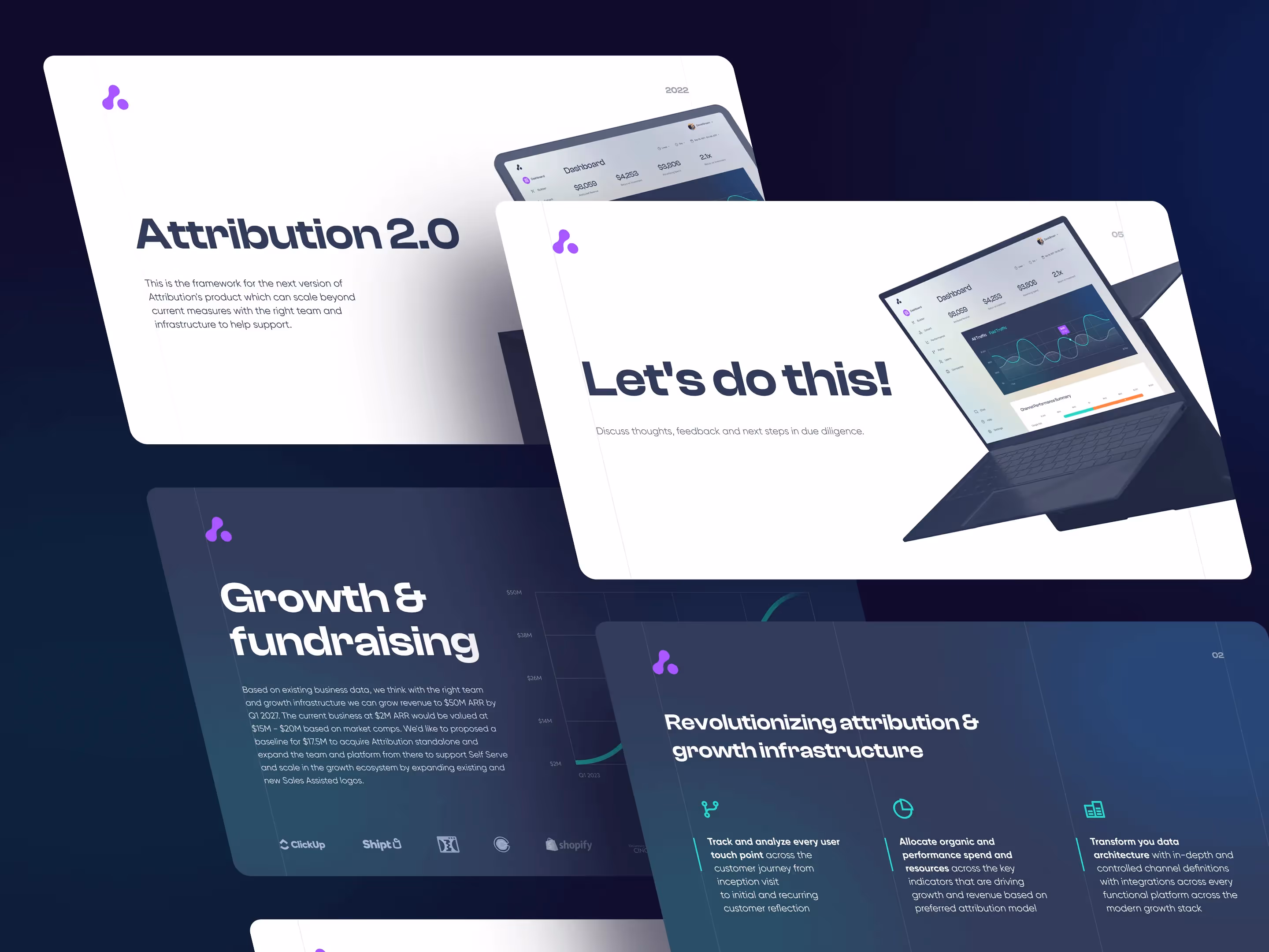 Multiple screens in a presentation showcasing diverse website types, highlighting design and functionality in a corporate environment.