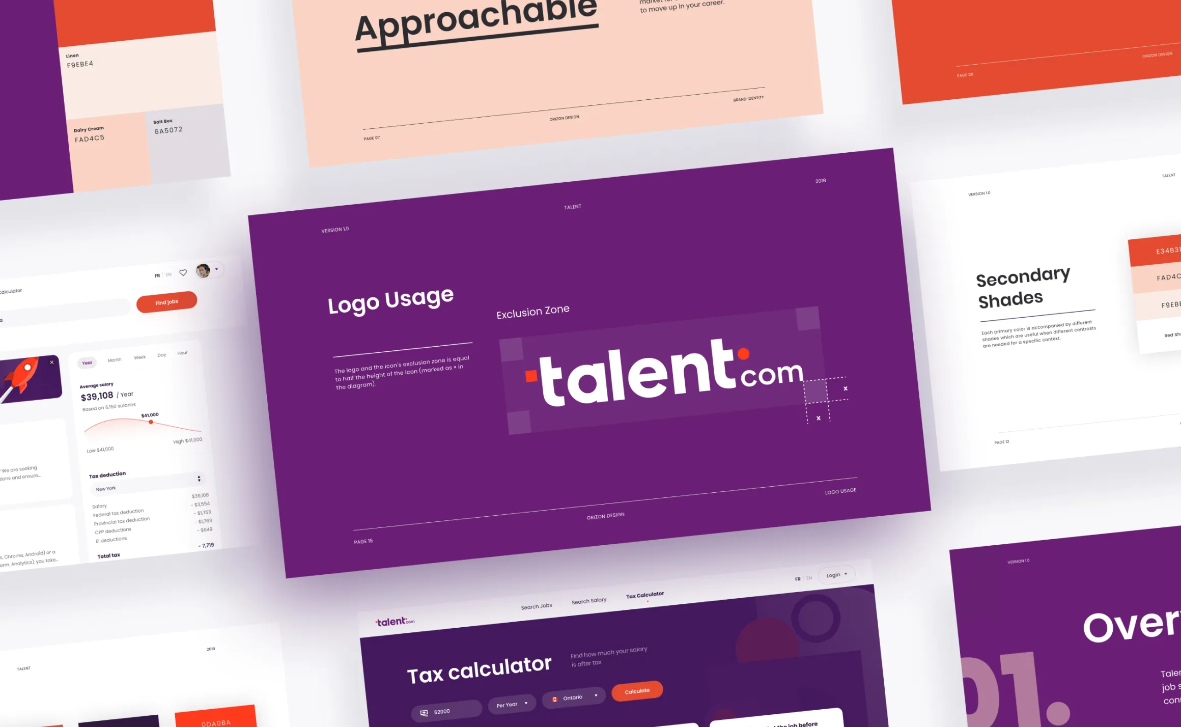 A sleek landing page design for Talent.com, featuring a modern layout and user-friendly navigation elements.