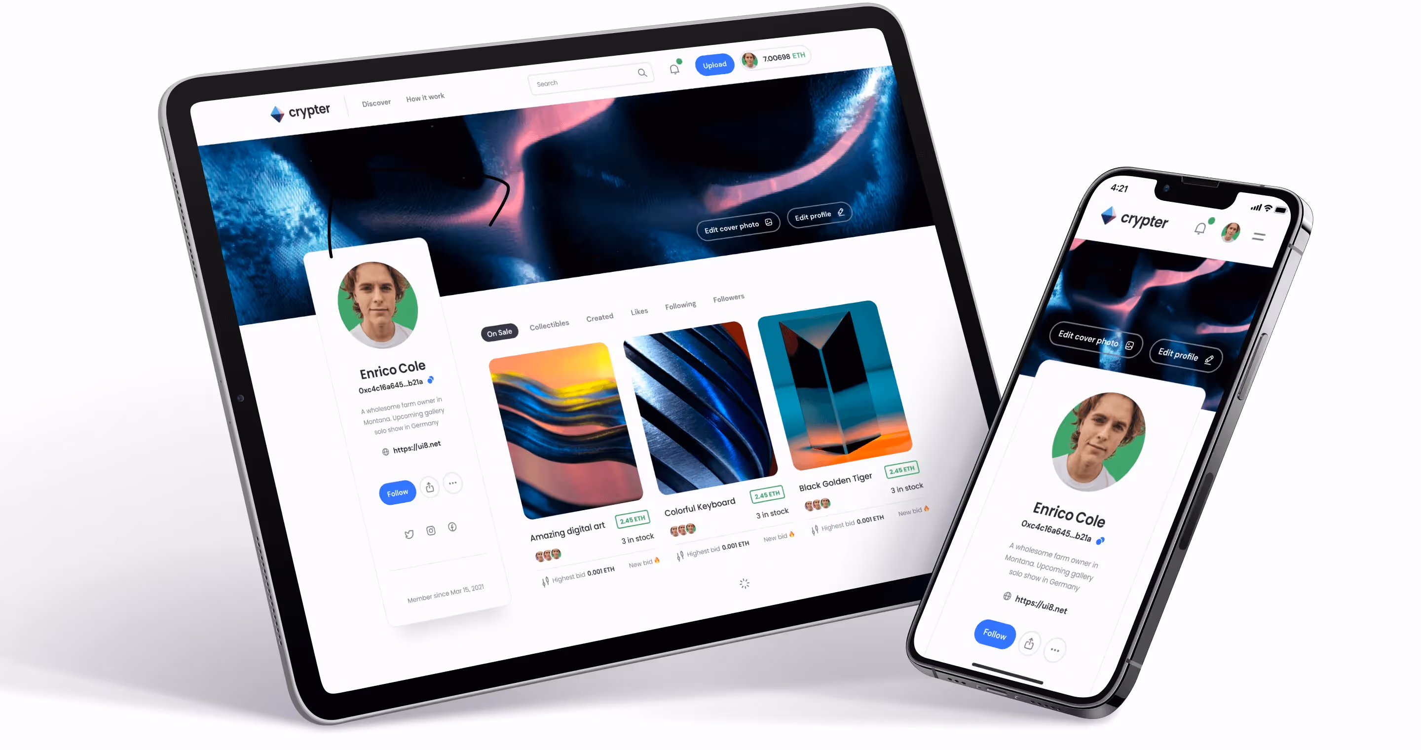 A visually appealing mobile responsive website design displayed on various devices, showcasing adaptability and user-friendliness.