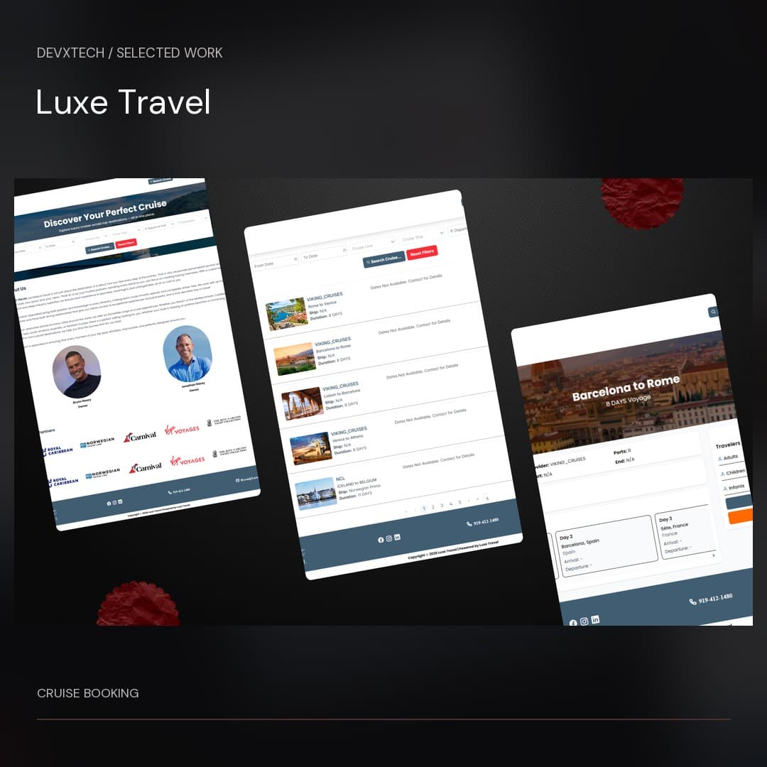 Luxe Travel project preview